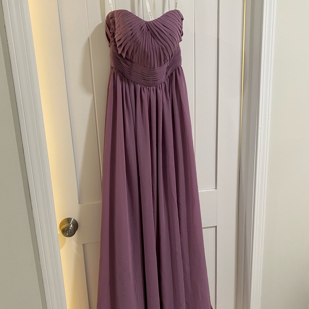 Azazie Wisteria strapless bridesmaid dress size 2